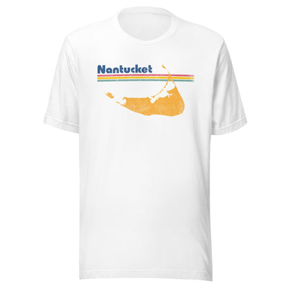 Nantucket T-Shirt - Cape Cod & Islands, MA | Retro Summer Island Tee