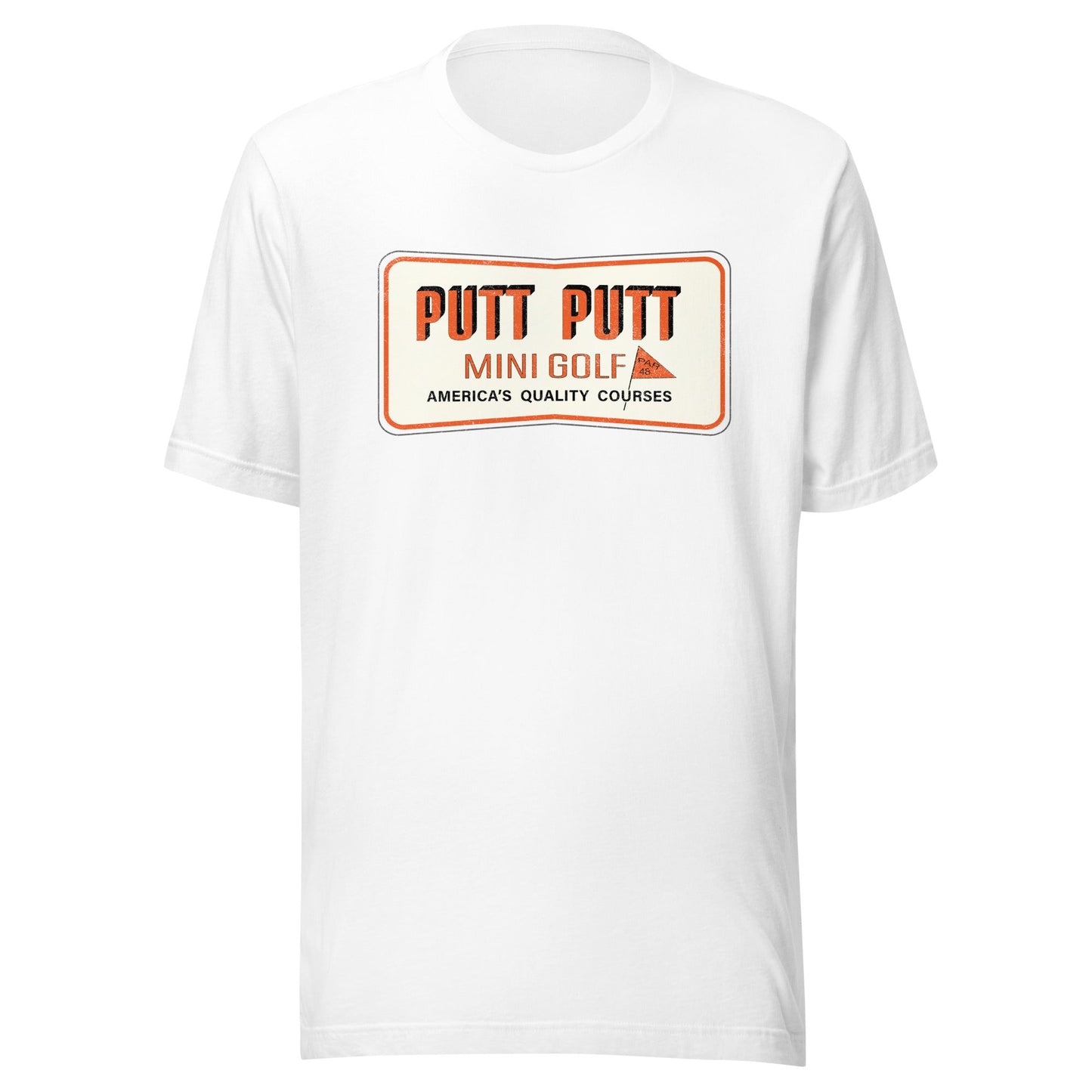 Putt Putt Mini Golf Retro 1980s T-Shirt | Vintage Mens & Womens Old School Tee