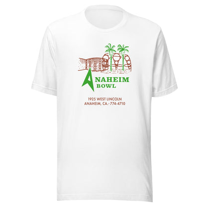 Aneheim Bowl T-Shirt - Classic 1950s Hollywood California Tropical Retro Tee