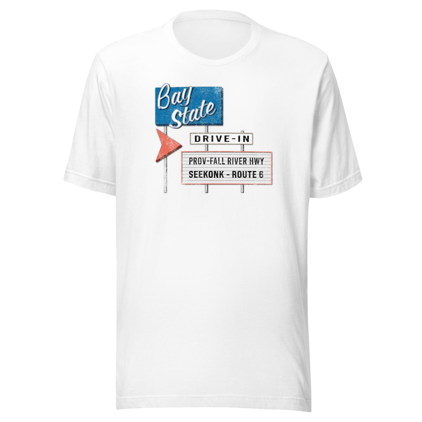 Bay State Drive In Theater Retro T Shirt - Seekonk, MA