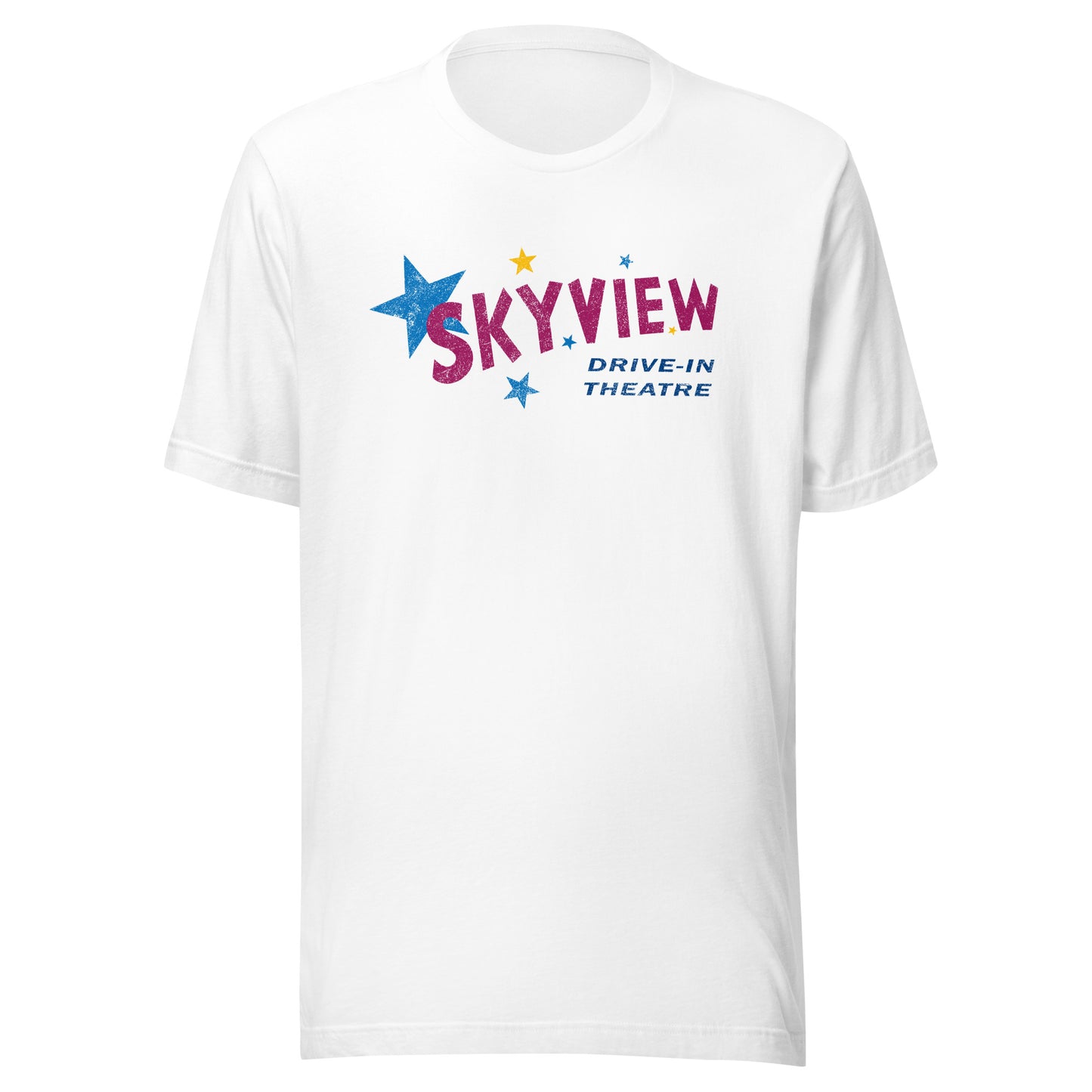 Skyview Drive-in Theatre Retro 1980s T-Shirt - Brockton, MA | Vintage Mens & Womens Old School Tee