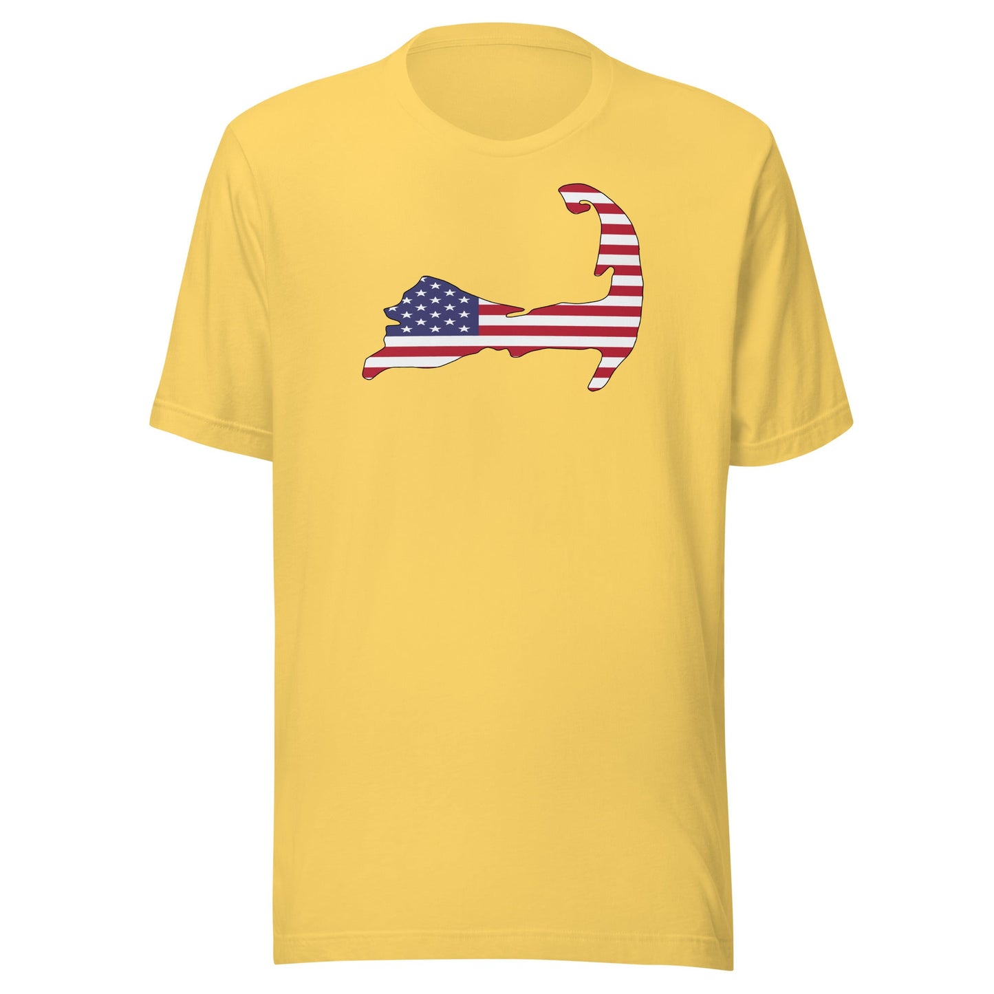 Cape Cod American Flag Patriotic T-Shirt - 4th Of July | Massachusetts