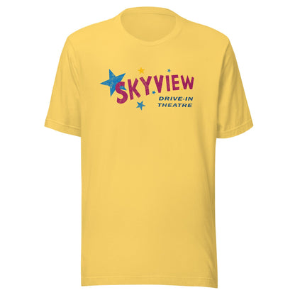 Skyview Drive-in Theatre Retro 1980s T-Shirt - Brockton, MA | Vintage Mens & Womens Old School Tee