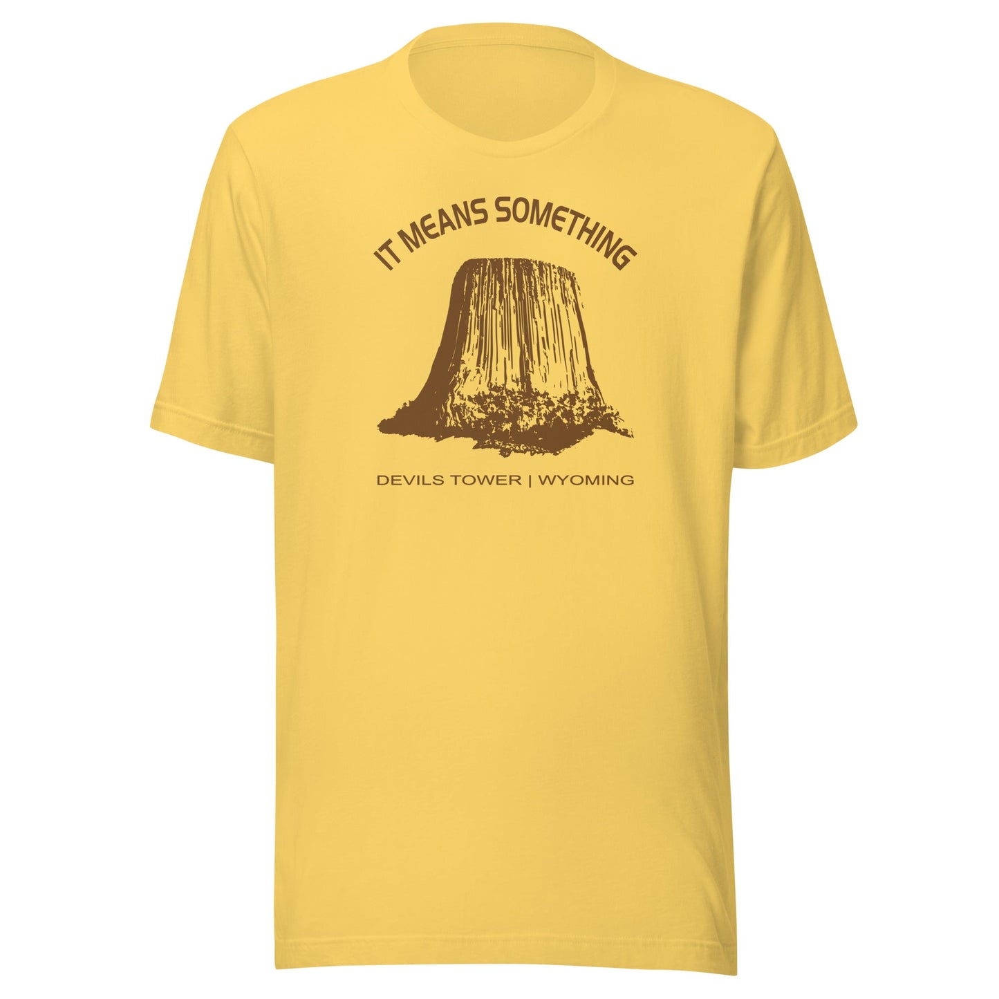 Close Encounters Devil's Tower T Shirt - "It Means Something" Retro 1970s movie Tee