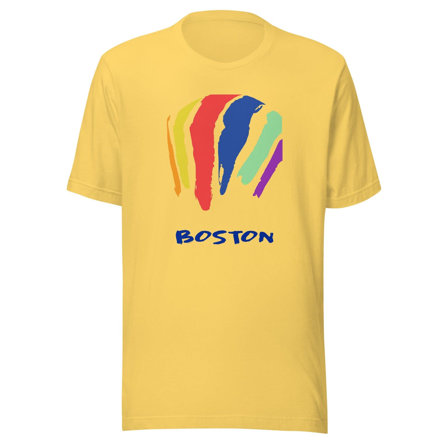 Boston Rainbow Swash T Shirt - Dorchester, MA | Gas Tanks