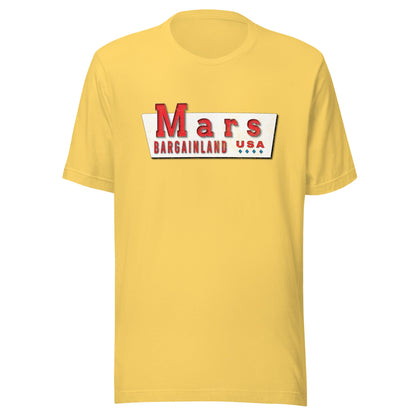 Mars Bargainland USA T-Shirt - New Bedford, MA | Vintage Mens & Womens Retro Tee