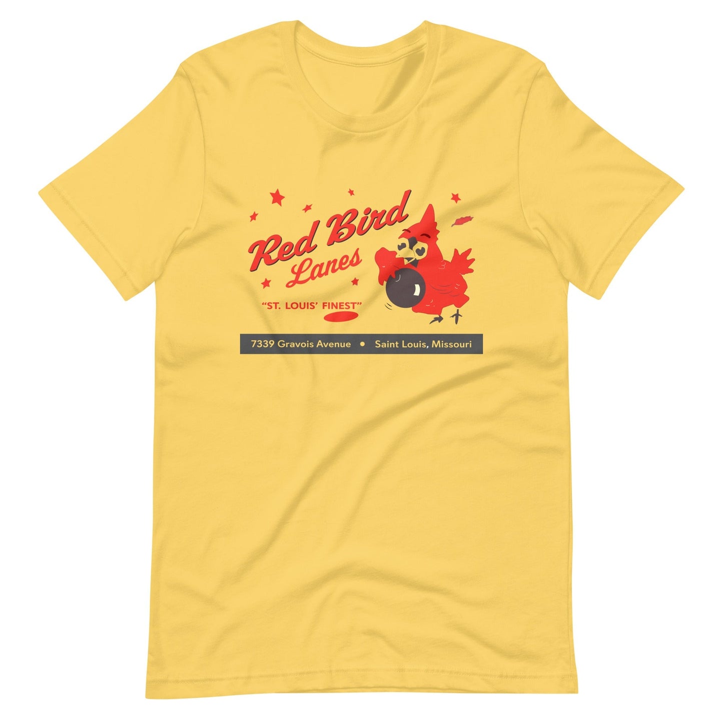 Red Bird Lanes T-Shirt - St Louis, MO | Retro Bowling alley Tee