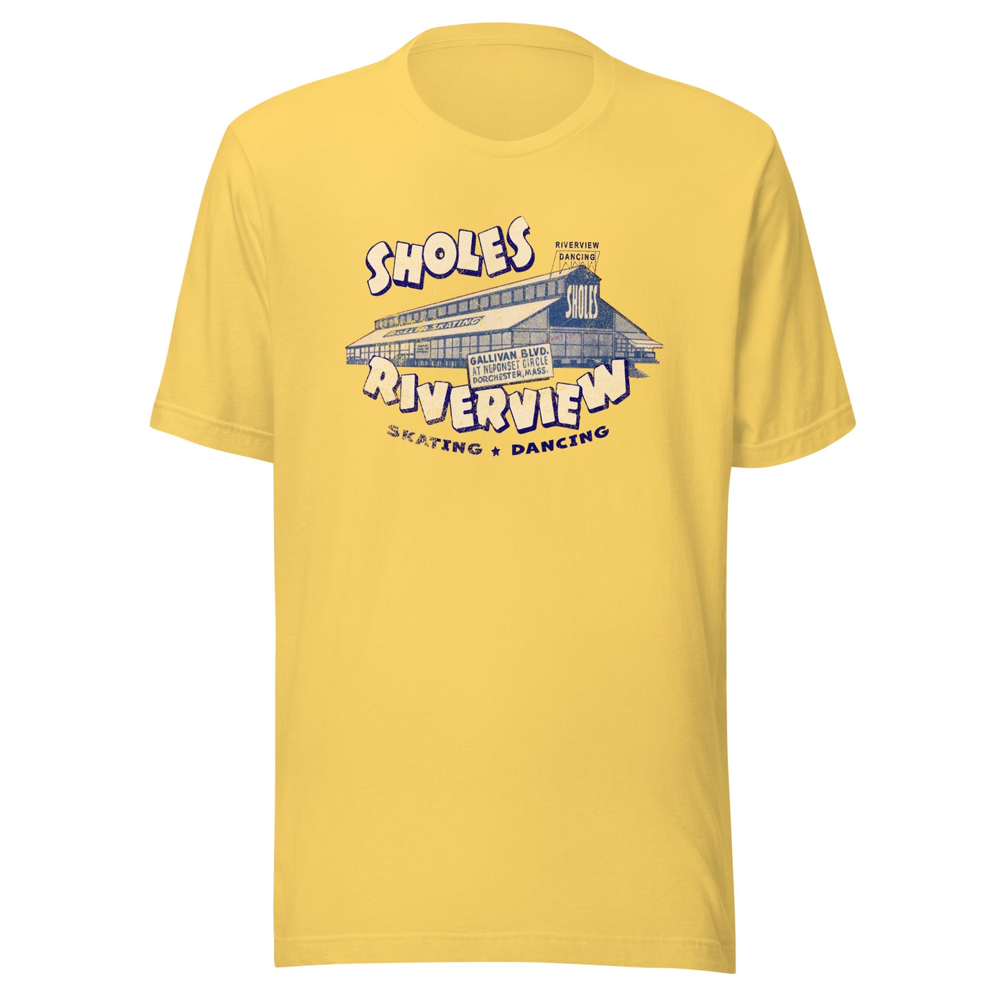 Sholes Riverview T-Shirt - Dorchester, MA | Retro Roller Rink & Dancing Tee